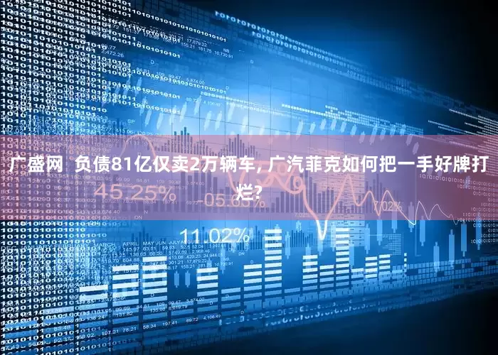 广盛网  负债81亿仅卖2万辆车, 广汽菲克如何把一手好牌打烂?